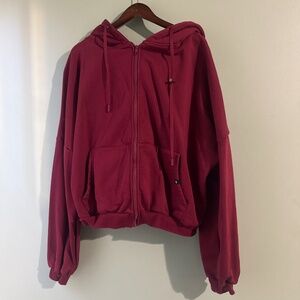 Popflex Zip Cloud Hoodie - Ruby L/XL